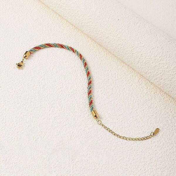 Twisted Nylon Cord Bracelets for Women