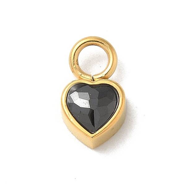Ion Plating(IP) 304 Stainless Steel with Rhinestone Charms