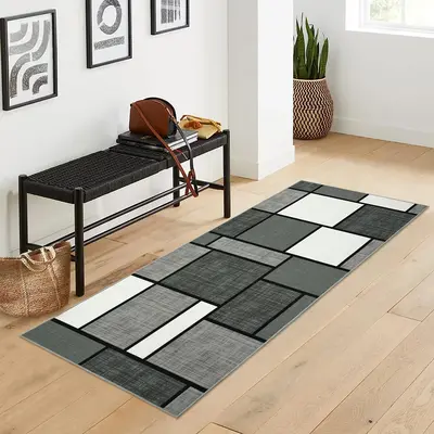 Garvee Runner Rug for Hallway Machine Washable Rugs 2x6 Rug Runner Geometric Modern Rug Entry Rug Non Slip Rug for Bedroom So...