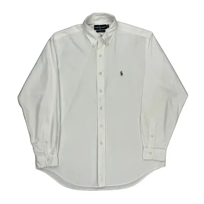 Yarmouth Ralph Lauren Shirt - Large White Cotton