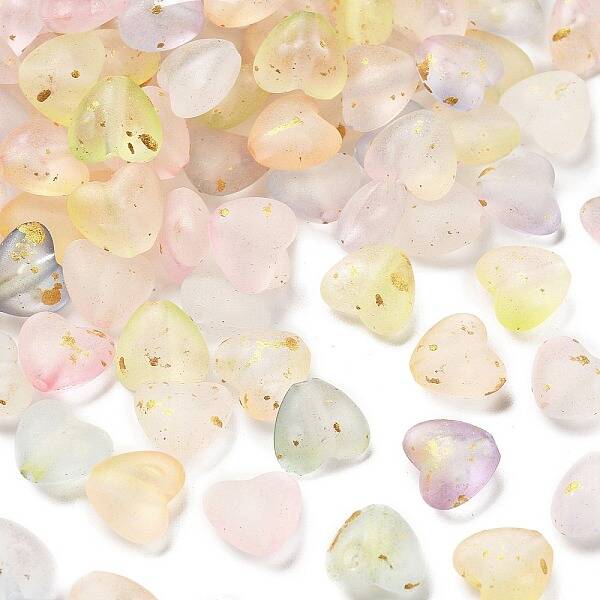 Frosted Transparent Acrylic Beads