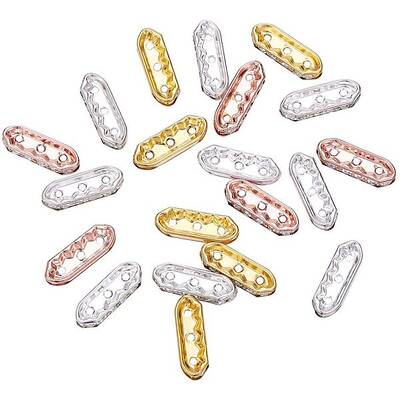 Brass Rhinestone Bridge Spacers