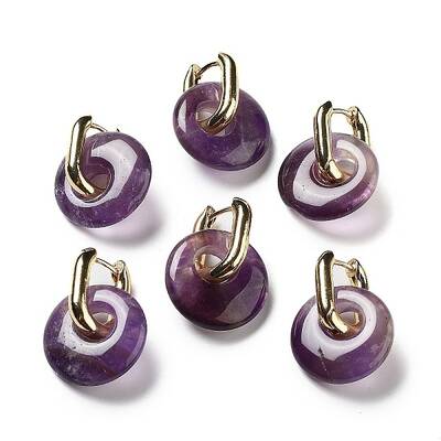 Rack Plating Brass Hoop Earrings