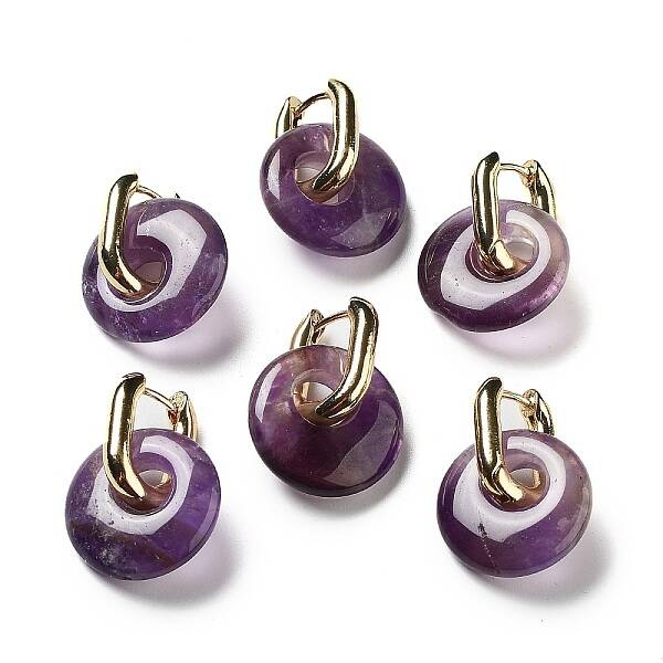 Rack Plating Brass Hoop Earrings