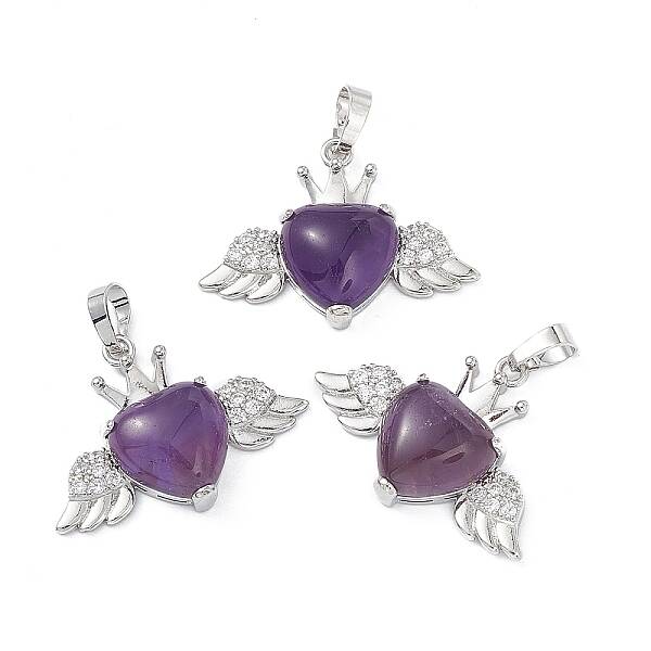 Natural Amethyst Pendants