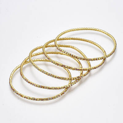 Brass Claw Chain Stretch Bracelets