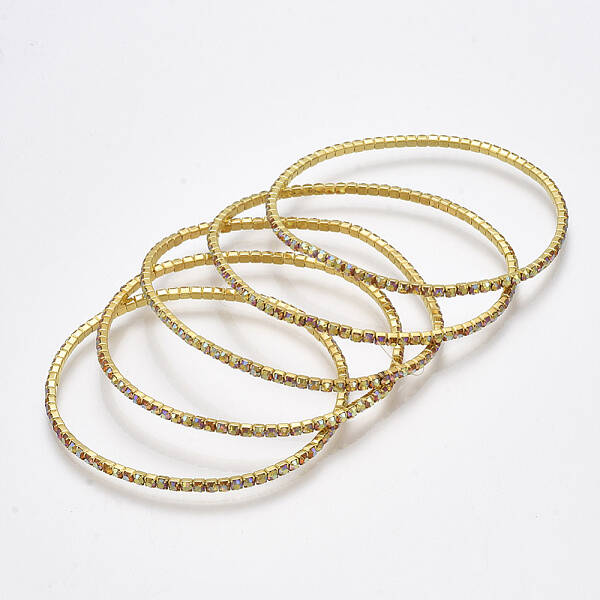 Brass Claw Chain Stretch Bracelets