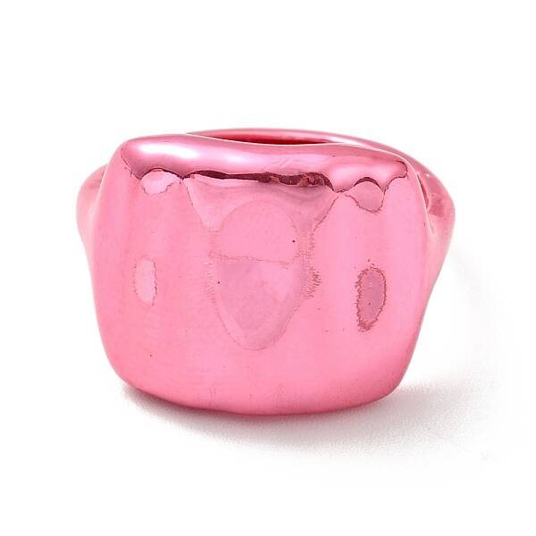 Brass Rectangle Signet Adjustable Ring for Women