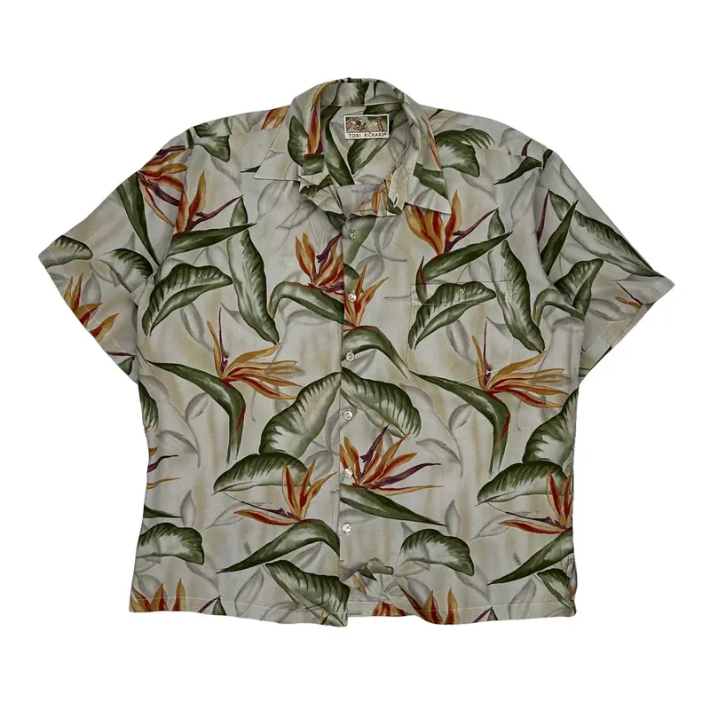 Tori Richards Hawaiian Shirt - Large Multicoloured Cotton