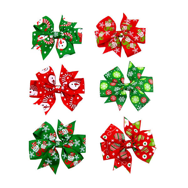 Christmas Grosgrain Alligator Hair Clips