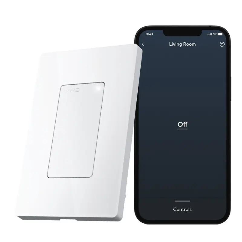 Wyze Switch — WiFi Smart Light Switch, Single-Pole, Neutral Wire Required, Compatible with Alexa, Google Assistant, and IFT...