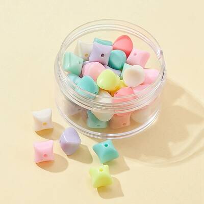 42Pcs Opaque Acrylic Beads