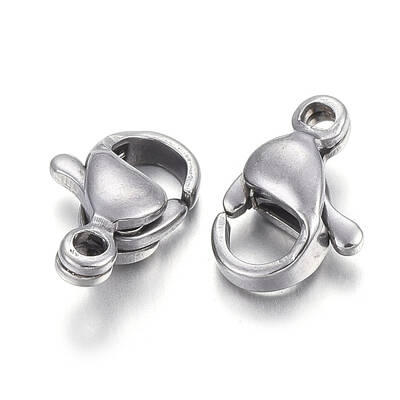 Tarnish Resistant 304 Stainless Steel Lobster Claw Clasps