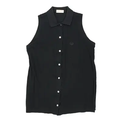 Sergio Tacchini Polo Shirt - XL Black Cotton