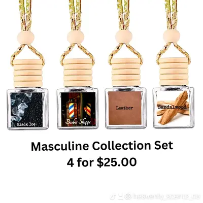 Masculine Scents Collection, Hanging Car Diffusers, Air Fresheners STRONGER & IMPROVED