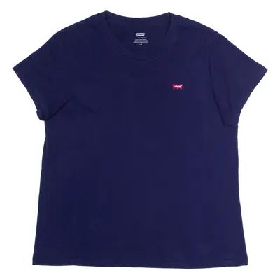 LEVI'S Womens T-Shirt Blue Crew Neck L