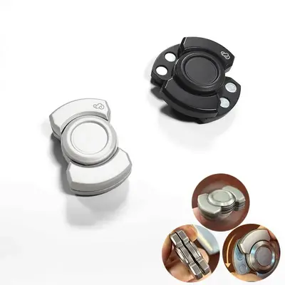 3-in-1 Deformation Fidget Spinner Toy, Multifunctional Portable Relief Stress Slider for Adult ADHD, Handheld Metal Desk Sens...