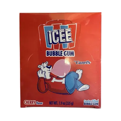 ICEE Cherry Splash Bubble Gum with Liquid Filled Center (45 Count), Mexican Candy, Sweet Snack Flavor, Dulces Mexicanos Candi...