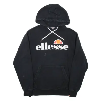 ELLESSE Womens Black Hoodie UK 12