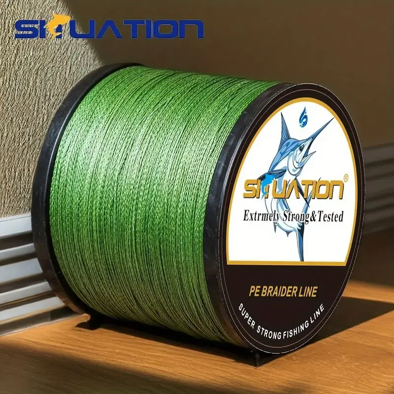 SIIUATION 300M/328YDS, 500M/546YDS, super strong fishing line, 4-strand multi wire PE wear-resistant braided wire, 12 25 40 6...