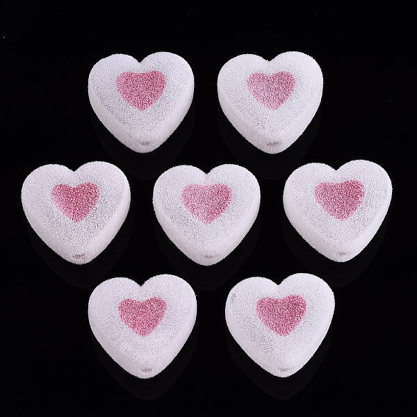 Flocky Acrylic Beads