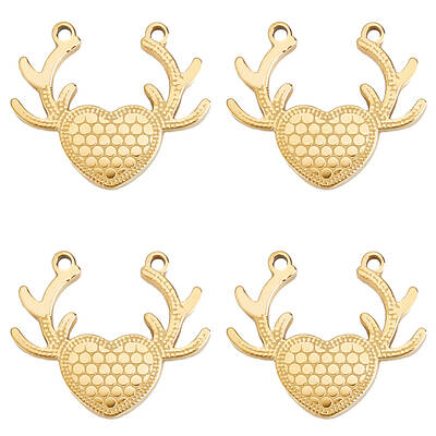 8Pcs 304 Stainless Steel Pendants