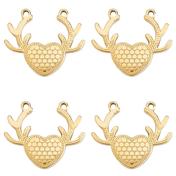 8Pcs 304 Stainless Steel Pendants