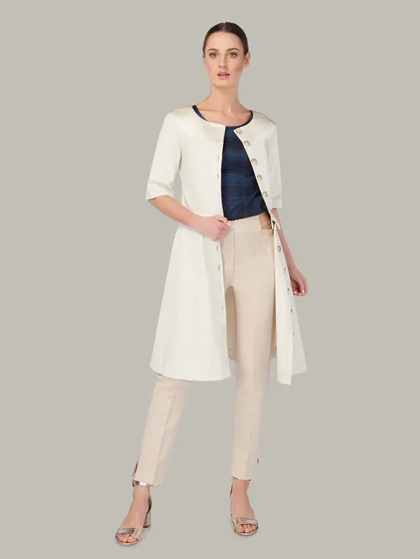 LINDEN | 4-Way Convertible Dress Coat | Colour: BIRCH | Size: S