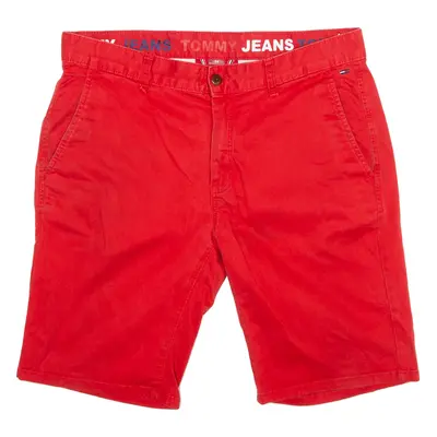 TOMMY JEANS Womens Chino Shorts Red L W34