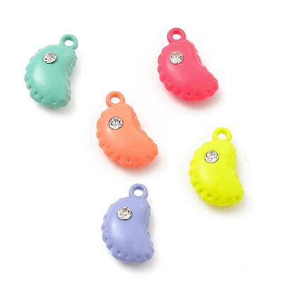 Spray Painted Alloy Pendants