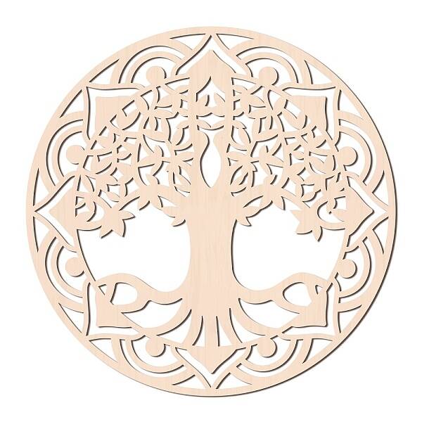 Laser Cut Wooden Wall Sculpture