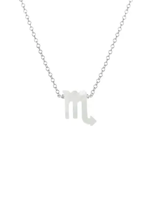 Zodiac Necklace | Metal Color: Silver | Sign: Scorpio