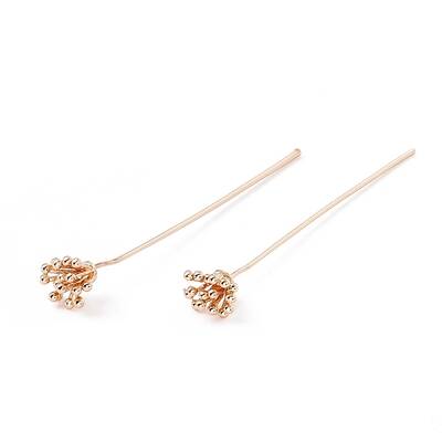 Brass Flower Head Pins