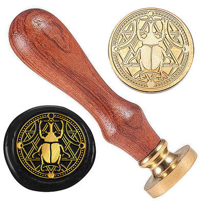 Golden Plated Brass Sealing Wax Stamp Head