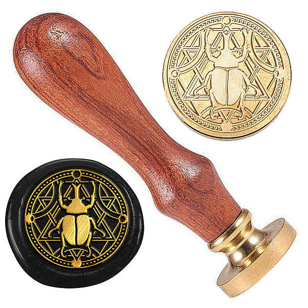 Golden Plated Brass Sealing Wax Stamp Head
