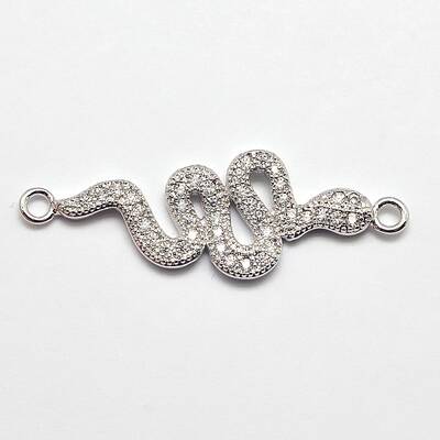CZ Brass Micro Pave Cubic Zirconia Links