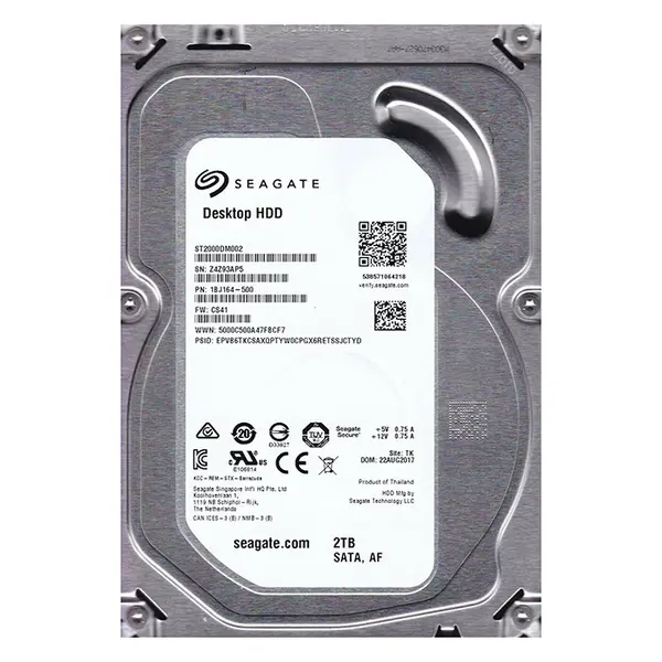 ST2000DM002 Seagate BarraCuda 2TB 7200RPM SATA 6Gb/s 64MB Cache (512e) 3.5-Inch Hard Drive
