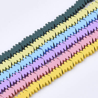Spray Painted Non-magnetic Synthetic Hematite Beads Strands