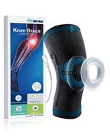 Fitomo Eco-Friendly Knee Sleeve with Coffee Grounds Infused Fabric ,Knee Support for Running, Weightlifting, Fitness Enthusia...