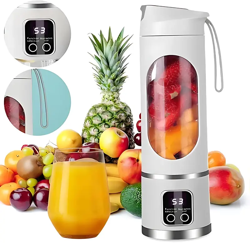 Best Mini Juicer Blender – 2-in-1 Ice Crusher & Smoothie Maker | Perfect for Liquid Diets, Fresh Juice, Shakes, Baby Food |...