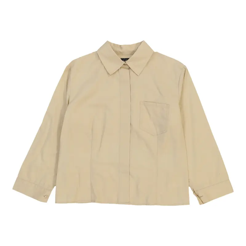 Armani Jeans Shirt - Medium Yellow Cotton | Size: medium