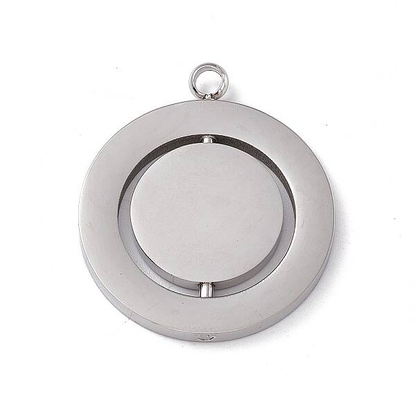 Non-Tarnish 304 Stainless Steel Turnable Pendants