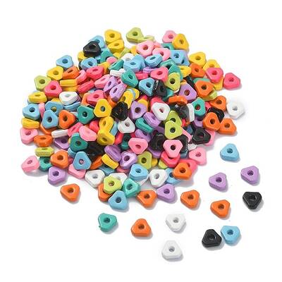 Spray Painted Alloy Beads