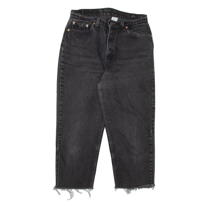 LEVI'S 521 Made In USA Womens Jeans Black Relaxed Tapered 90s W28 L22