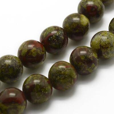 Natural Dragon Blood Beads Strands