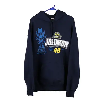 Jimmie Johnson #48 Chase Authentics Hoodie - XL Blue Cotton Blend