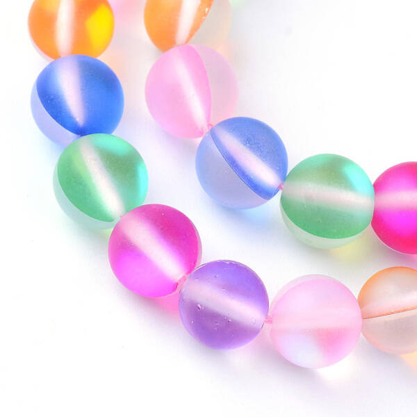 Synthetic Moonstone Beads Strands