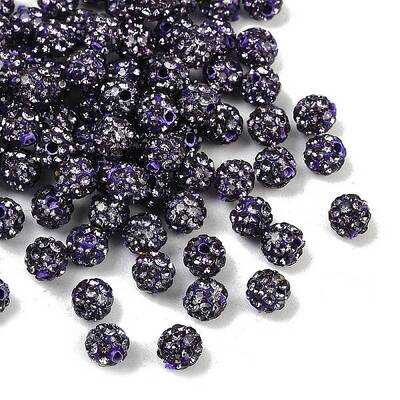 Polymer Clay Rhinestone Beads
