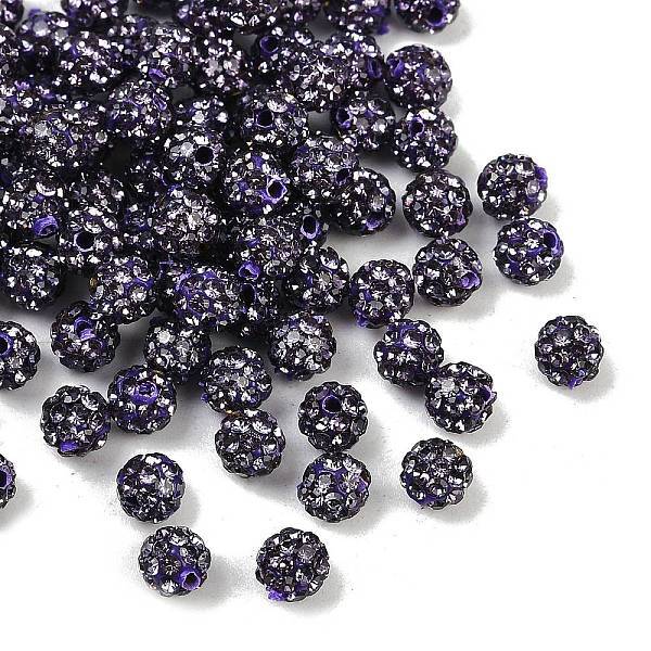 Polymer Clay Rhinestone Beads