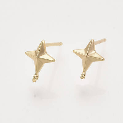 Brass Stud Earring Findings